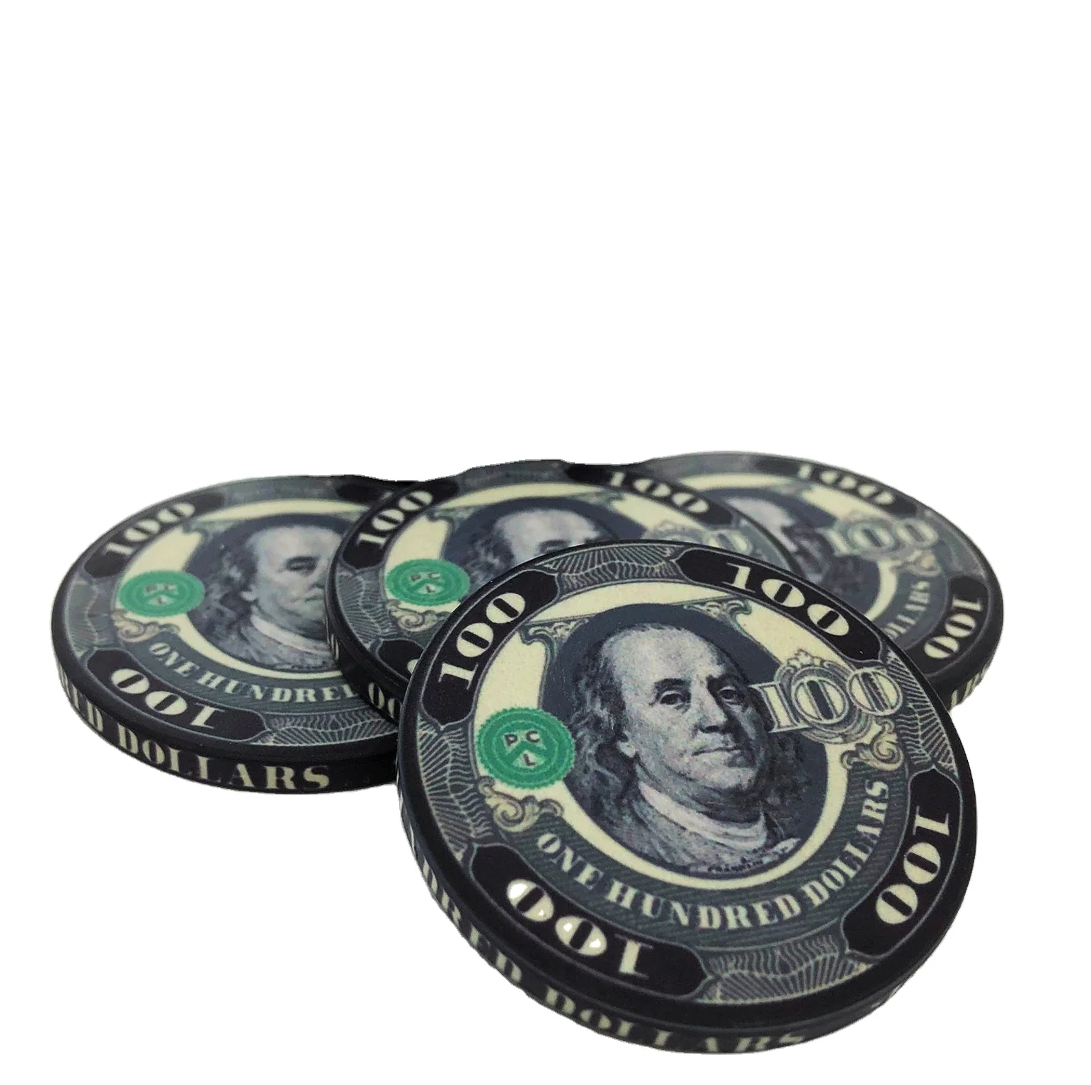 Fully customisable Professional Ceramic Material Poker Chips 10g and 40MM poker chips with
