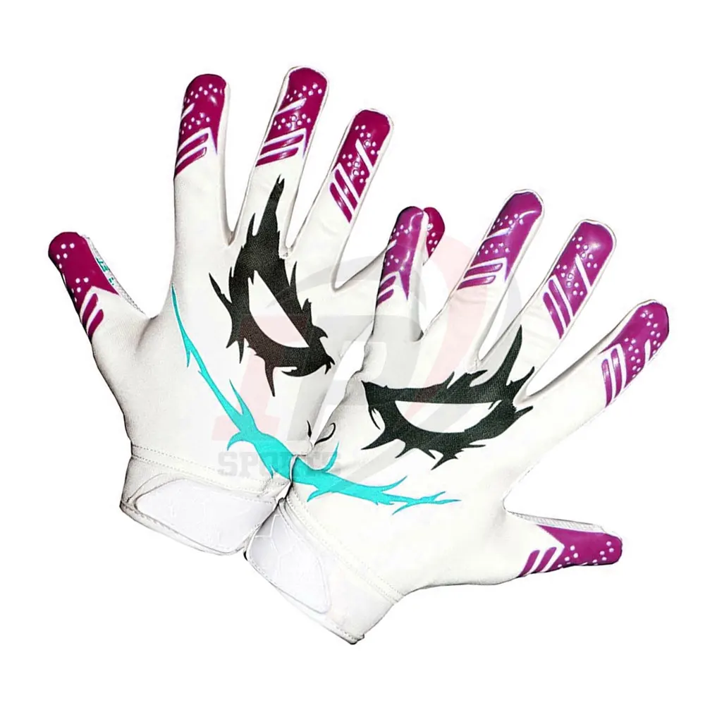 Зимние Нескользящие удобные американские футбольные перчатки с логотипом на заказ супер