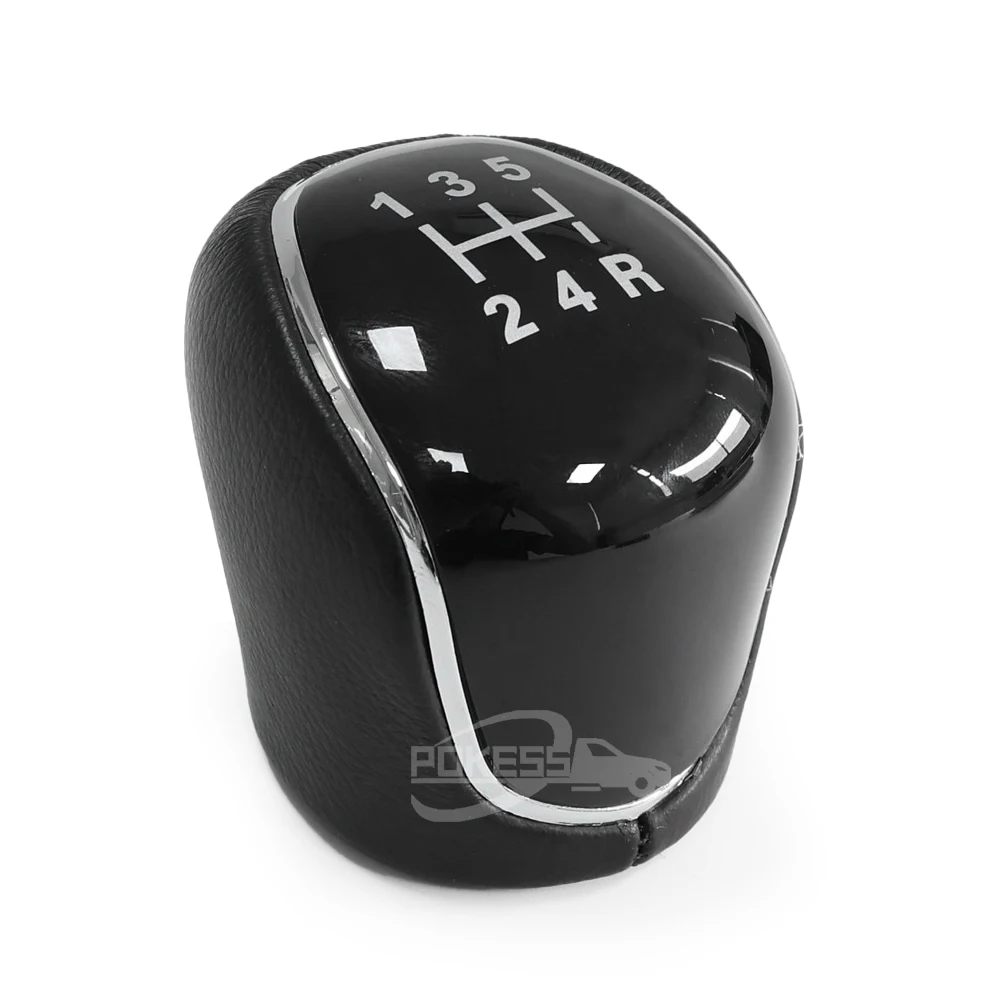 Automatic Car Gear Leather Shift Knob QZXN-G14 Gear Shifter Handball 5... — 5