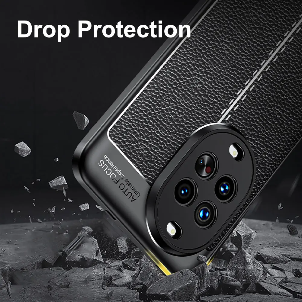 product case for nova 14 genuine leather shockproof anti fingerprint  dust resistant full protection for screen  camera laudtec-7