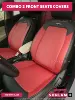 Combo 2 Front Seat Covers - Red with Black