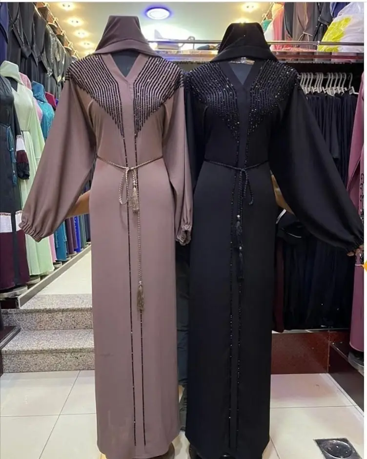 Vtido Abaya árabe Musulmán De Dubái Para Mujer, Kimono Modto Con