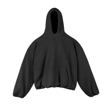 High Quality Streetwear Hoodies No Strings Cropped Pullover Custom Oversized Crop Hoodie Men 