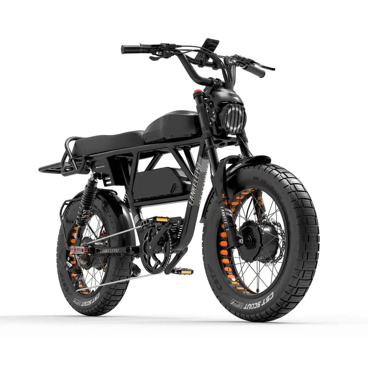 【Försäljning】 LANKELEISI X-Black Knight 2000W Dubbelmotor Maximal räckvidd 280KM