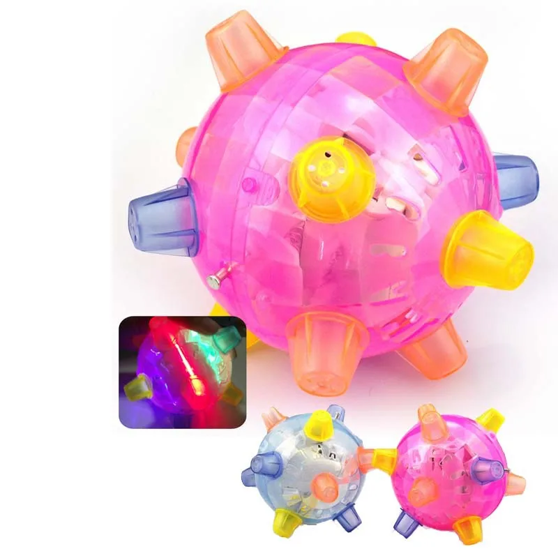 Светодиодная подсветка прыгающий танцующий музыкальный Мигающий Прыгающий шар забавная игрушка электрические игрушки танцевальные шары для детей и