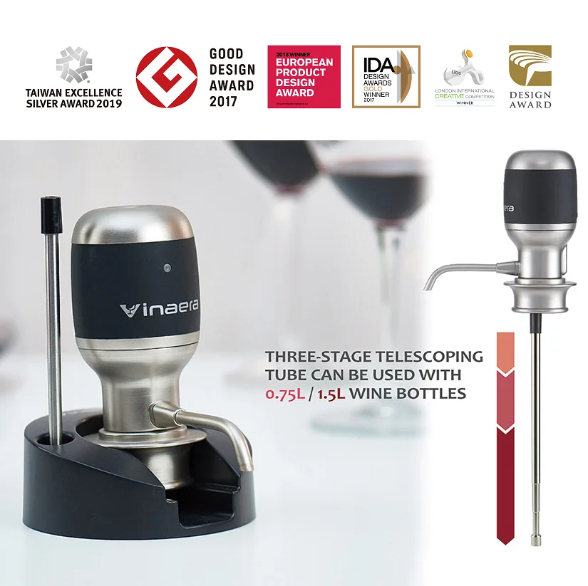 Amazon Hot Selling Adjustable Electric Aerator Automatic Wine