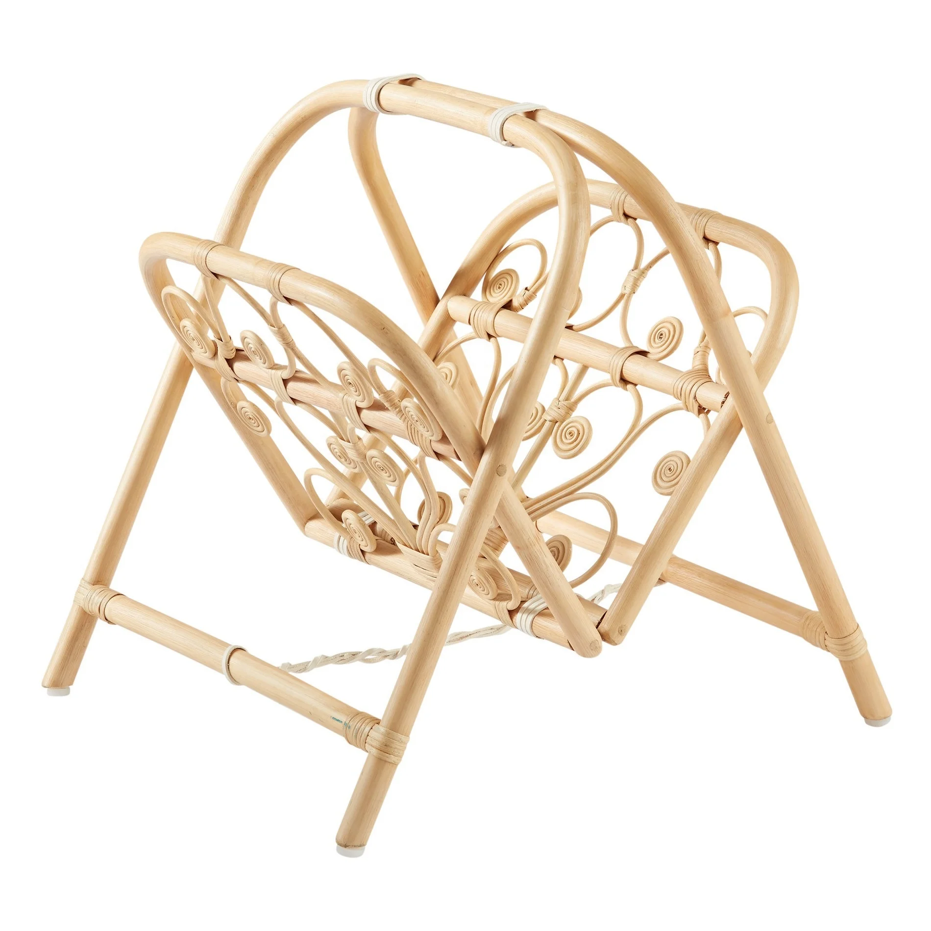 Высокое качество, домашний декор, Вьетнамский Круглый Стеллаж для журналов из ротанга, держатель для журналов из ротанга, сделано во Вьетнаме