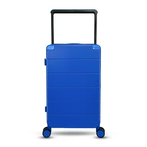 Hot Sale PC Luggage Set Hard Shell Wide Trolley Carry-On Suitcases with Cup Holder