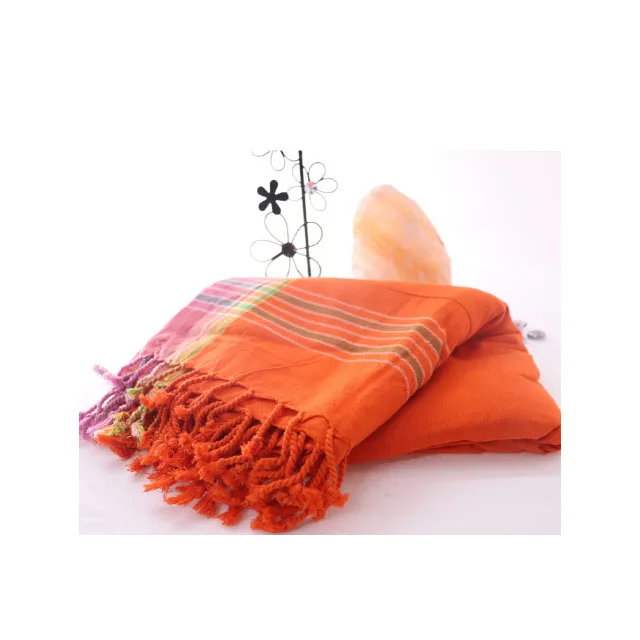 Latest New Design Turkish Kikoy Towel with Terry Fabric 100% OEM Beach Towel for Wholesale in India