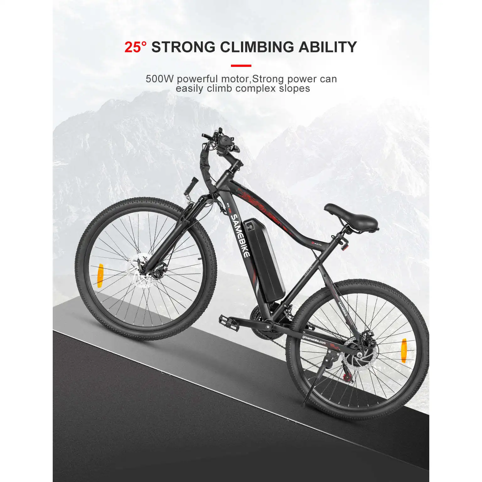 SY26-II Integriertes 48V 250W Hinterradnabenmotor-Elektro-Mountainbike mit Carbon-Aluminium-Rahmen, Scheibenbremssystem und 60 km Reichweite