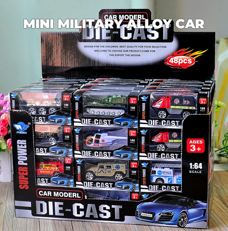 New Children's Toy Model Car 164 Cartoon Mini Simulation Alloy Sliding