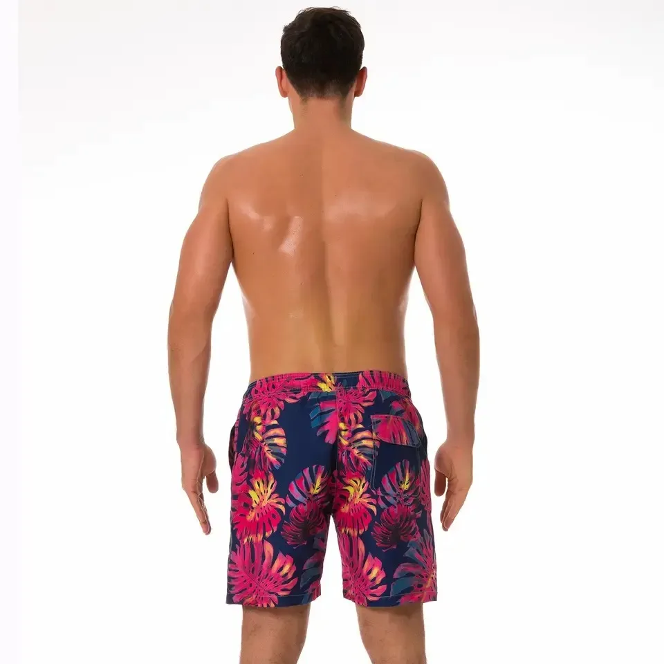 Men's Polyester Shorts Summer Quick Drying Male Swim Shorts With Liner Trunks Plus Size Shorts For Men Boardshorts503_voghion.com