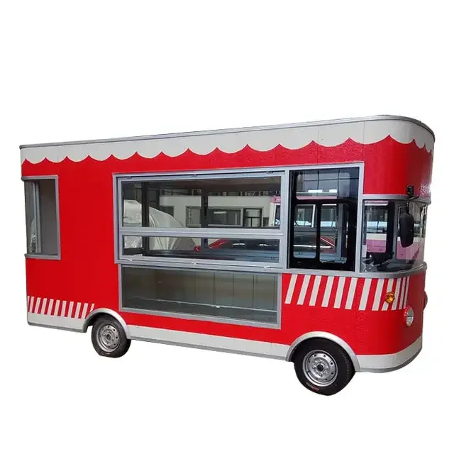 Wholesale Price Mobile Food Trucks For Sale Austria Used Fast Food Truck Trailer Food Cart for sale