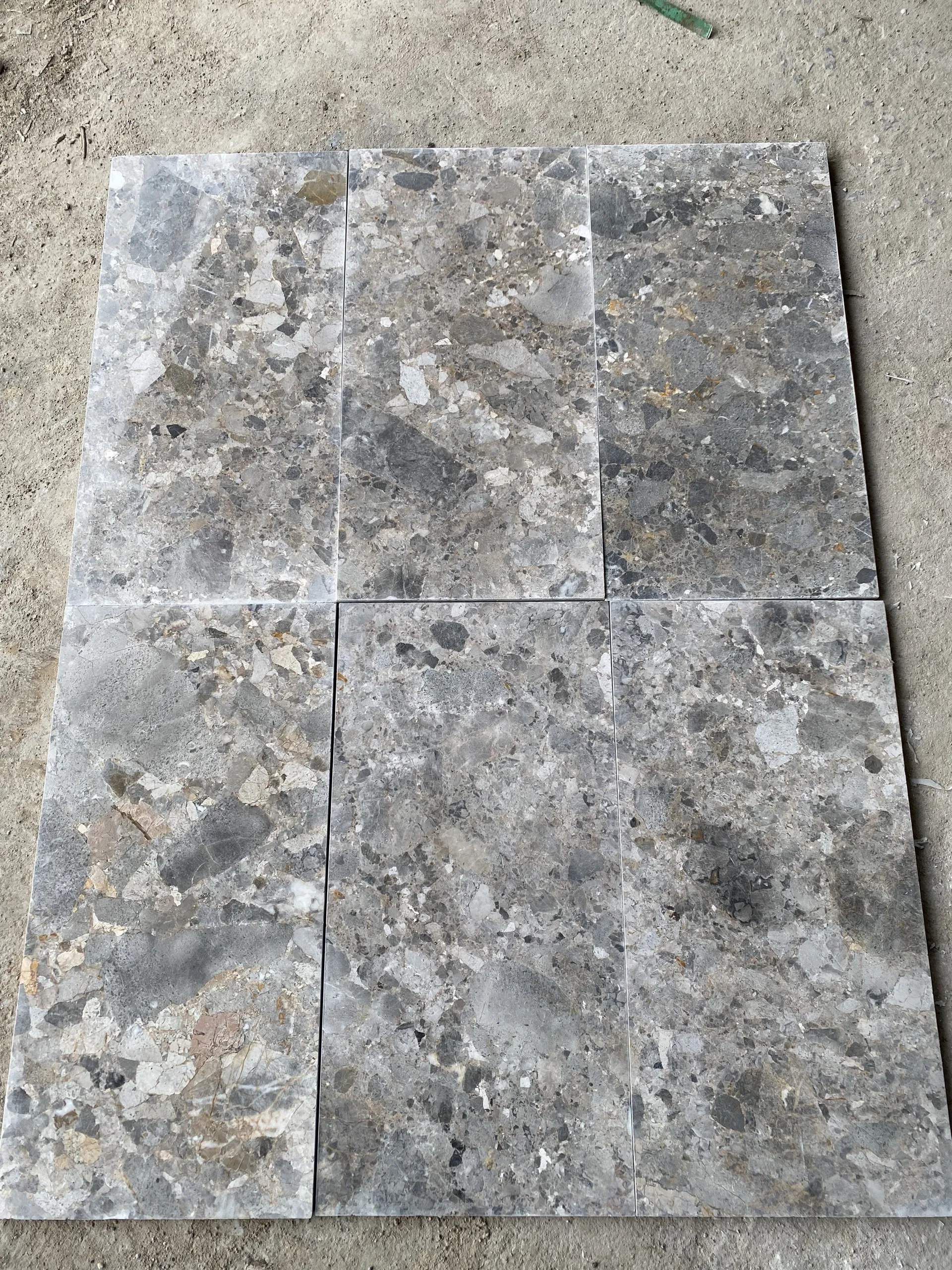 Yellow/Grey Ledger Bamboo Tree Natural Paving Stone Decorating Wall Cladding Wholesale Limestone Marble Basalt Granite