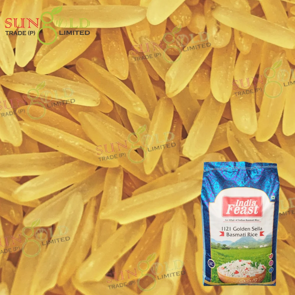1121 Golden Sella Basmati Rice Premium Quality Long Grain Golden