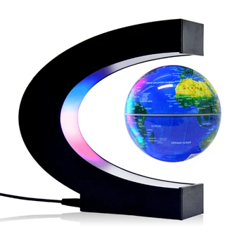 C world earth map rotating globe magnetic floating globe magnetic levitating globe for desk decor education geography