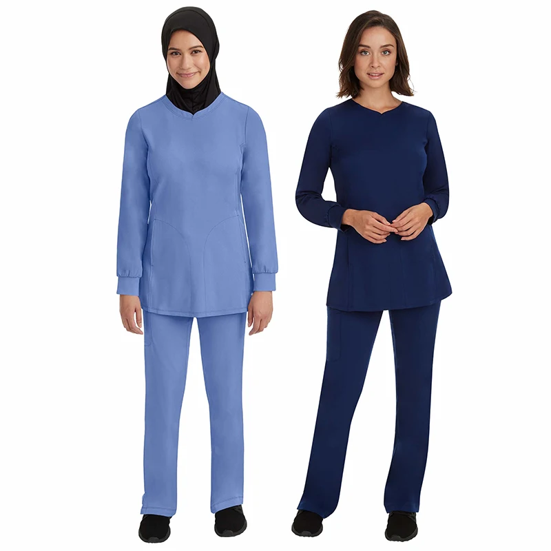 Wholesale Muslim Nurse Soft Hospital Doctors Female Nursing Long Sleeve
