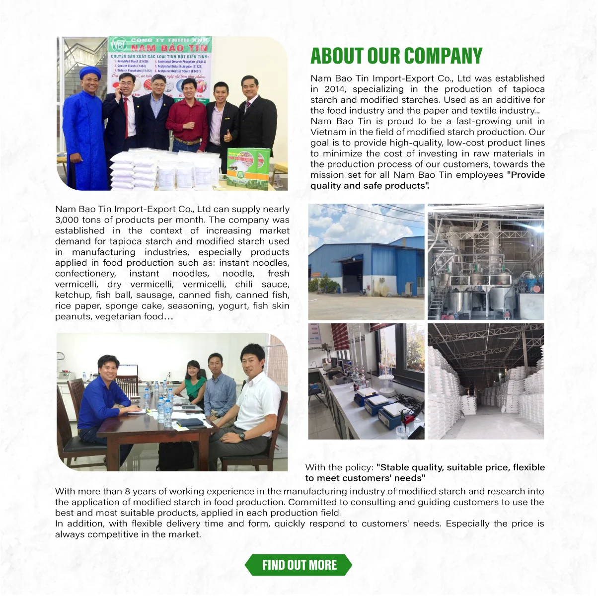 Native Tapioca Starch For Various Foods And Industrial Production Great