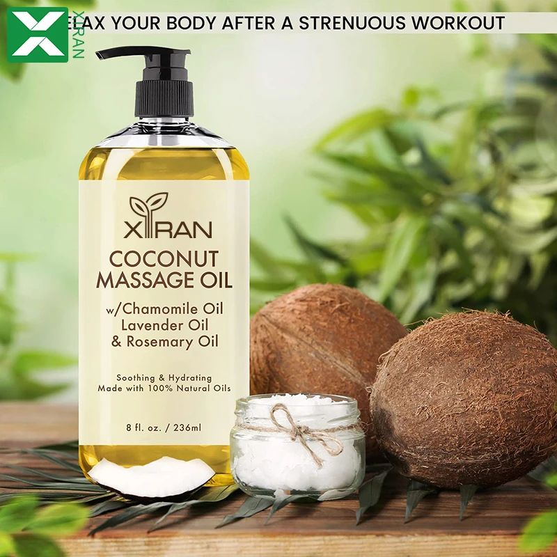 Private Label Natural Plant Extract Skin Body Massage Oil Rose Lavender Massage Hair Face Body Care Essential Oil