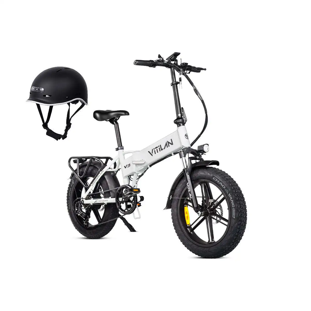 V3 2.0 Adult All Terrain Electric Folding Bike with Fat Tires