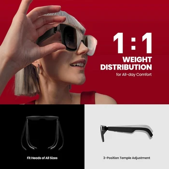 XREAL Nreal Air -2- Pro Nreal Air2 Pro Smart AR Glasses HD 130 Inches Space Giant Screen Private Cinema Portable 1080p View product image