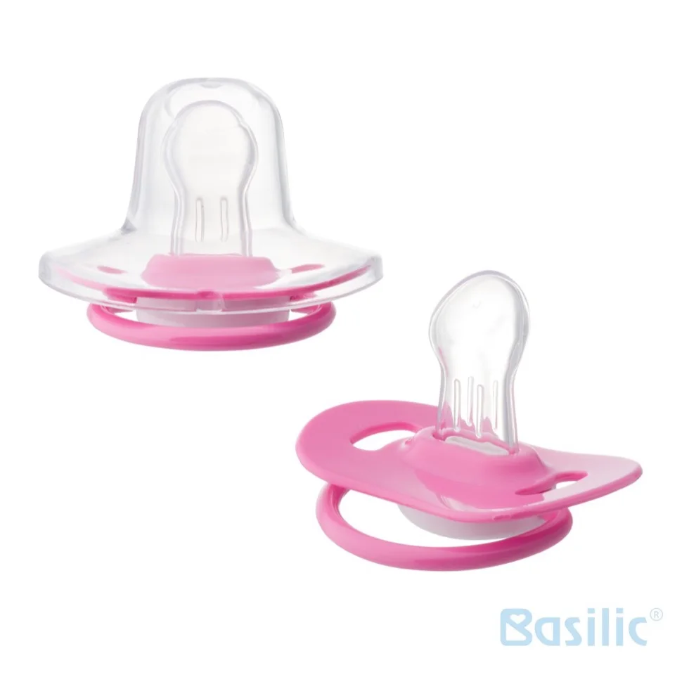 Baby World Pink Silicone Pacifier – BPA-Free Soother for Newborns