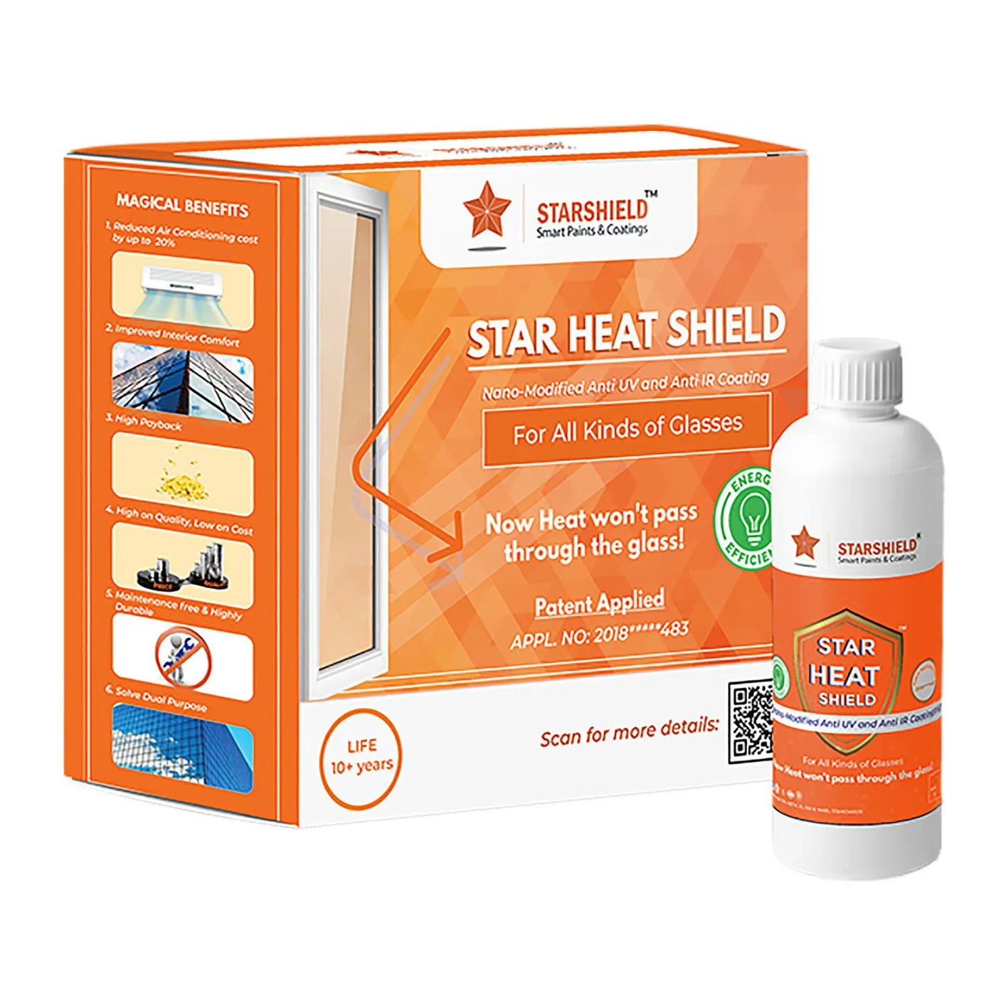 Heat Reflective Paint for Glass Is an Advanced Nano-technology Based Transparent Liquid Glass Coating Star Heat Shield