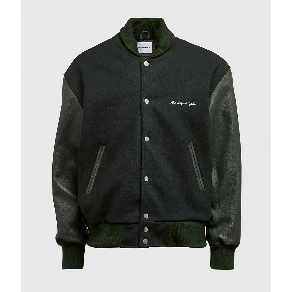 OEM Custom Chain Chenille Patch Embroidery Leather Sleeve Vintage Baseball Letterman Varsity Jacket for Men