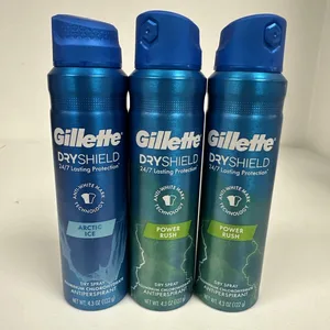 6 X Gillette- Endurance Cool Wave Men's Antiperspirant Deodorant Spray