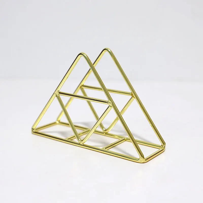 Metallo Tovagliolo Holder Triangolo Tovagliolo Stand Dispenser Tovagliolo Scaffale Ferro Kusnt Tavolo Piano Lavoro Cucina Tavolo Pranzo Cucina Controtavola Decorazione,d'oro