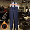 Navy blue (with velvet)