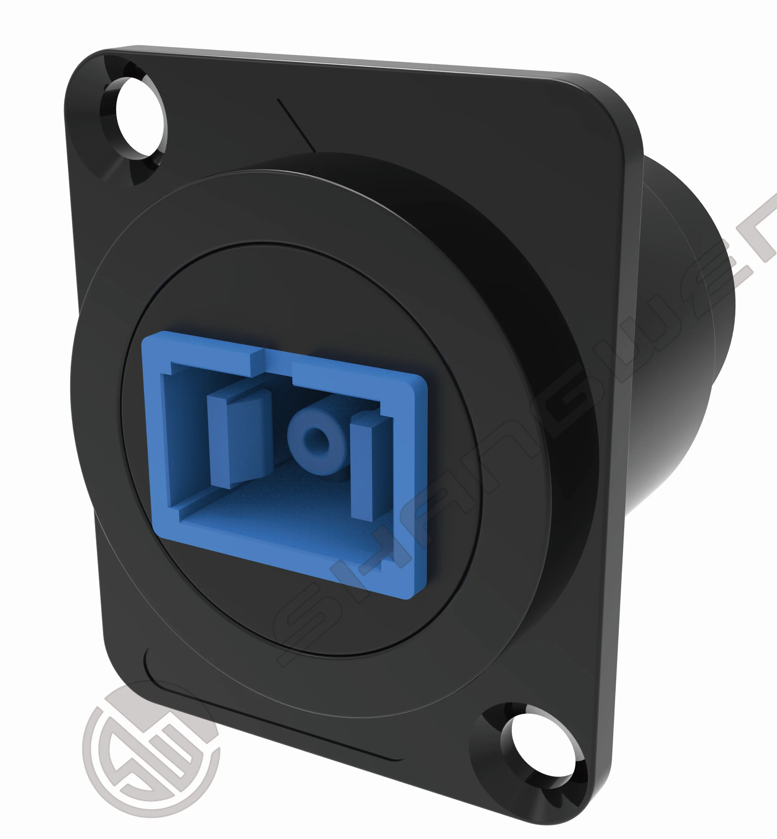 SC Fiber Optic Panel Mount Coupler Embedded Threaded Fixed Mount Adapter SC Female to Female Coupler Single Mode Network