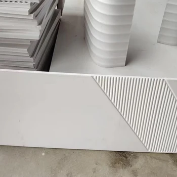 China Factory PVC Embossing Board with Various Design Light Weight Easy to Install