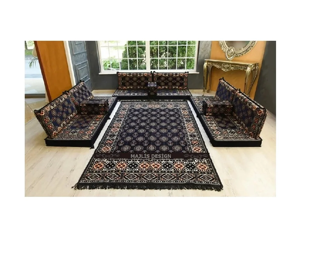 U Shaped Arabic Sofa 1 Set Of 13 Pieces What's Included In The