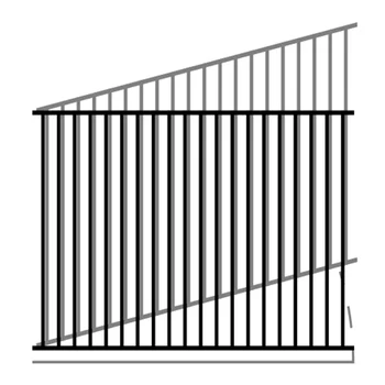 Durable courtyard PVC coated anti-corrosion modern security custom-made sturdy simple beautiful steel fence