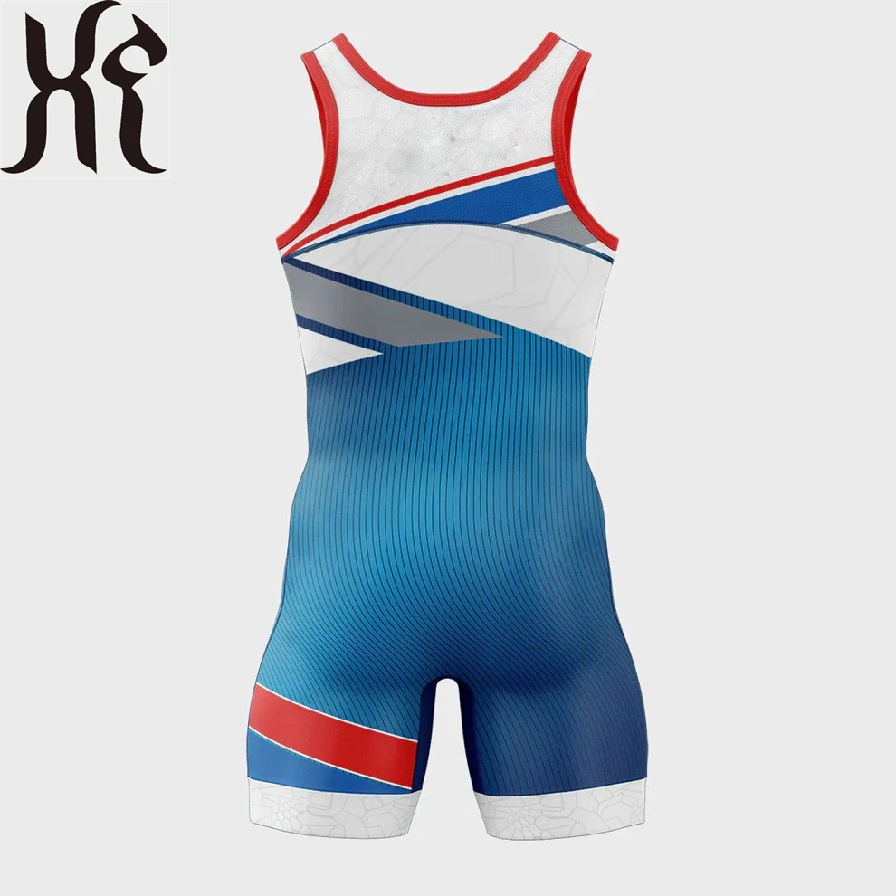 Custom Sublimation Printing Bodysuit Jumpsuits One-piece Hot Plus Size Women Man Boys Sexy Wrestling Wear