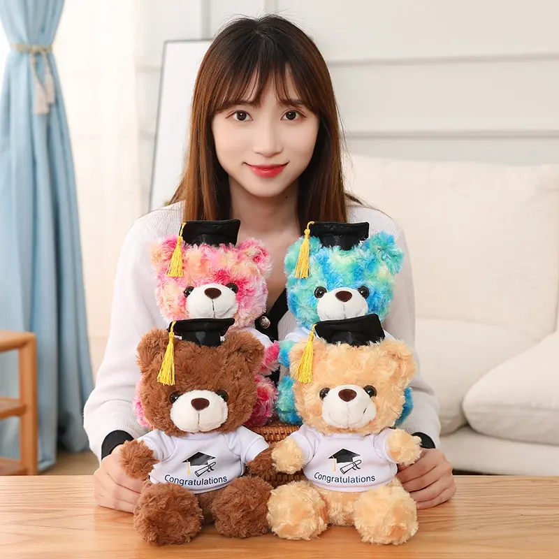 Lovely Dr. Bear Plush Toy Stuffed Soft Colorful Kawaii Teddy Bear