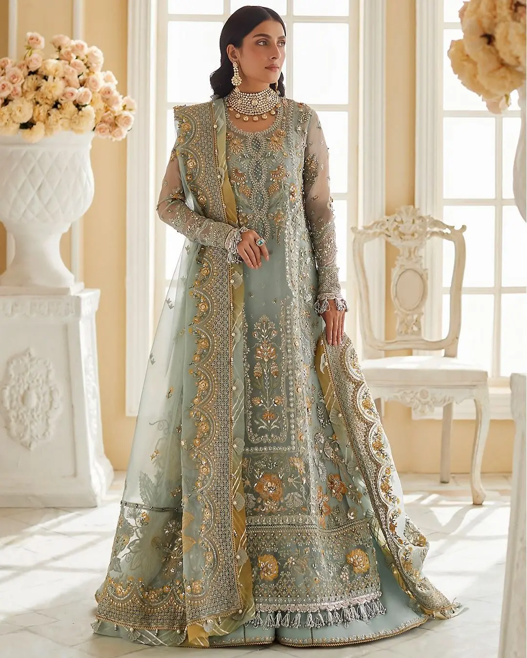 open lace back dress Republic Womens Wear, E-52 Pakistani indian wedding bridal dress, mehndi  nikkah outfit guest clothes  Pakistani Designer Dresses