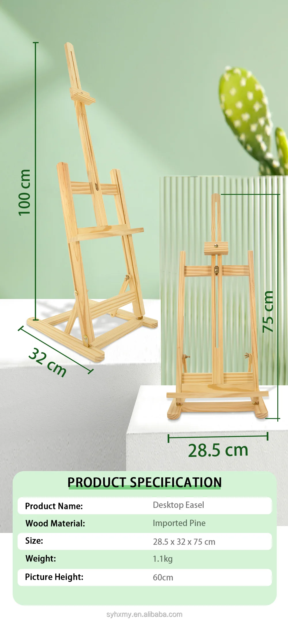 Hshaped Desktop Easel Adjustable Studio Art Easel Painting Display Stand Easels For Artist