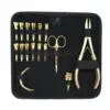 Gold hair extension tools kit