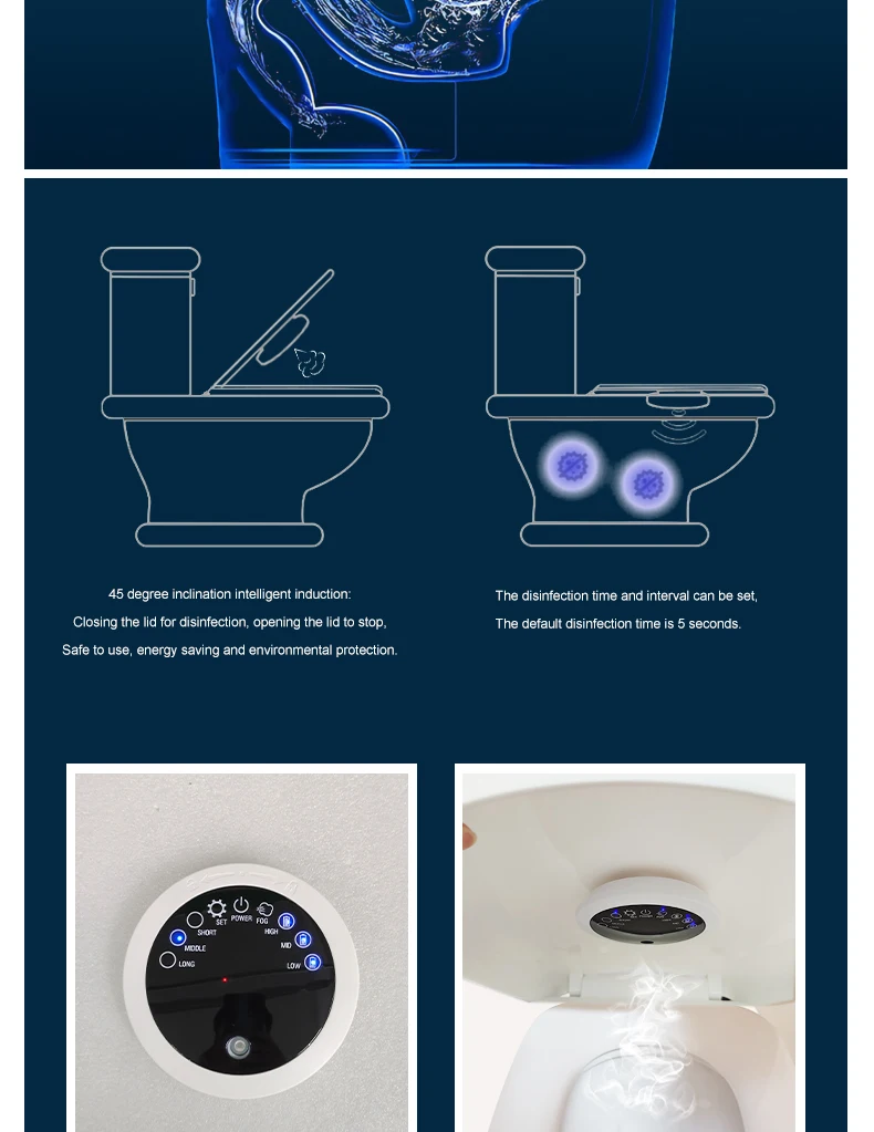 2022 Latest Electronic Products Toilet Intelligent Disinfection ...
