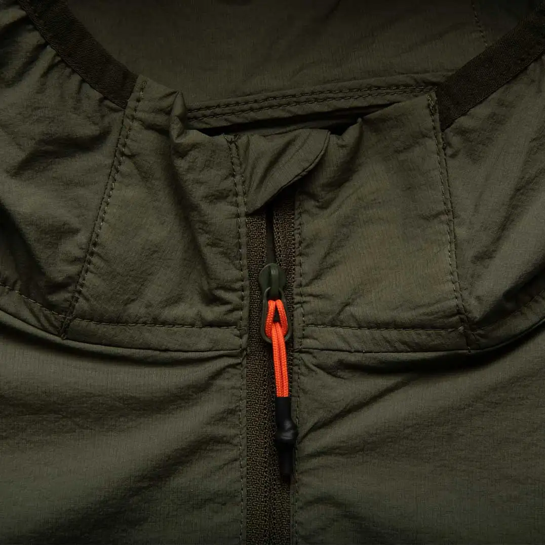 Spring High Quality Outdoor Patched Pullover Jacket for Men Custom Half Zip Nylon Anorak Hooded Wind Men Windbreaker Jacket