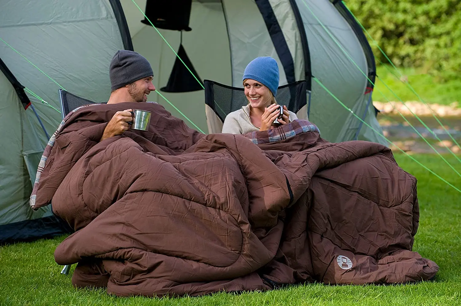 Luxurious Big Size Soft Cotton Flannel Double Sleeping Bag For Hunting