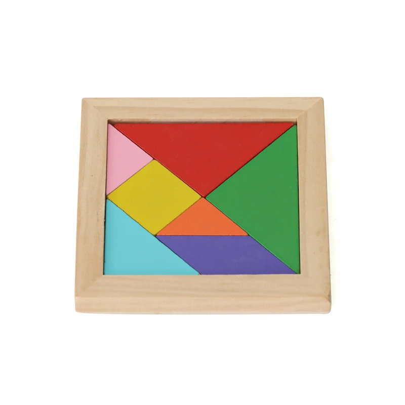 Wooden Tangram Puzzle Educational Tangram Colorful Tangram Sorting ...