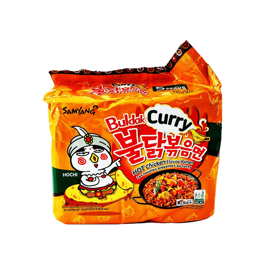 Samyang Buldak Hot Curry Chicken Ramen Korean Instant Noodles 140g