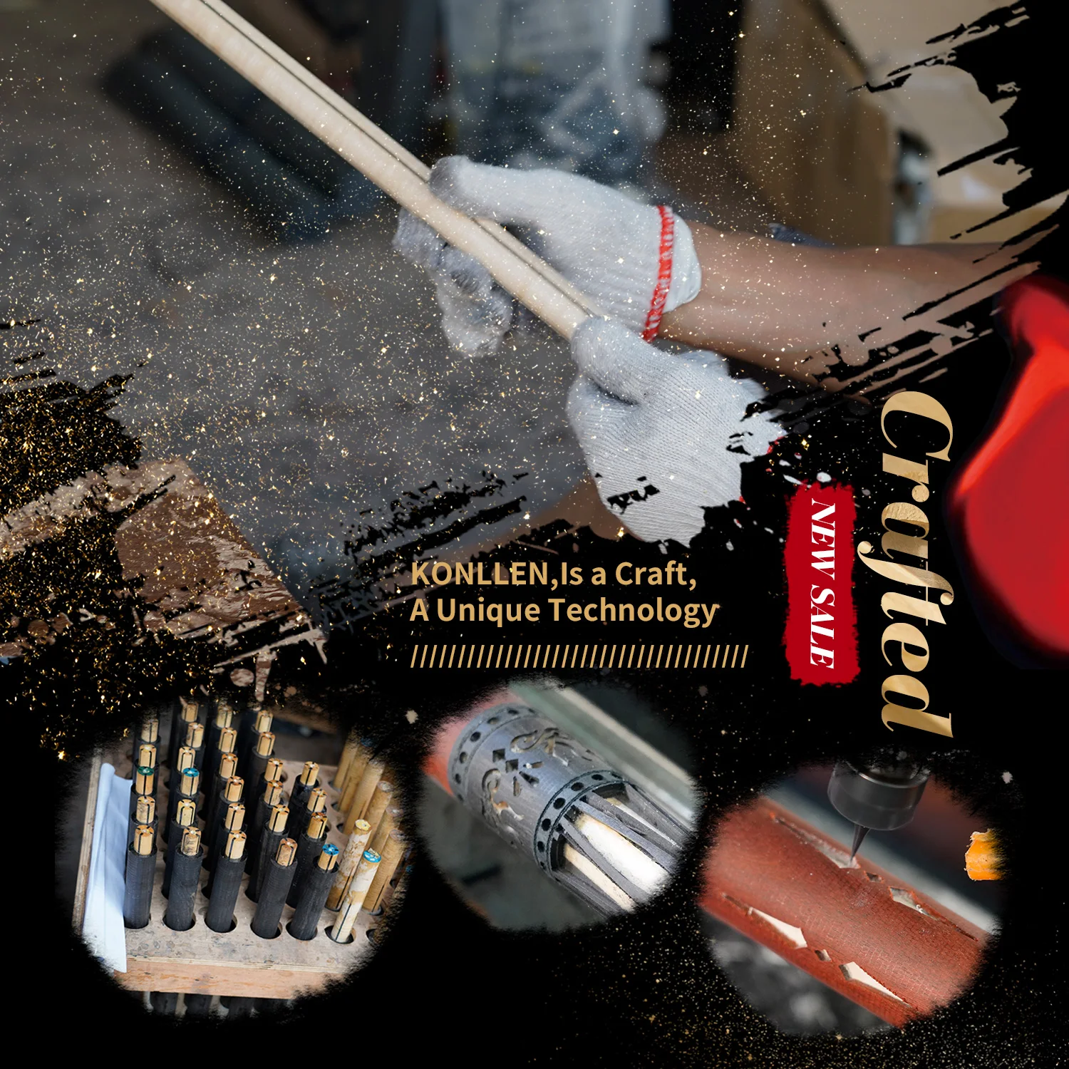 限定品　KONLLEN by J.flowers cue KL-01FB(黒) Limited Edition KONLLEN J.flowers Cue KL-01FB Black Used