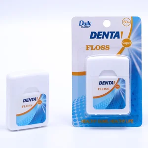 Daily Care Manufacturer Price Interdental Gap Cleaning Nylon Floss 50m 630D Fresh Breath Waxed Dental Floss