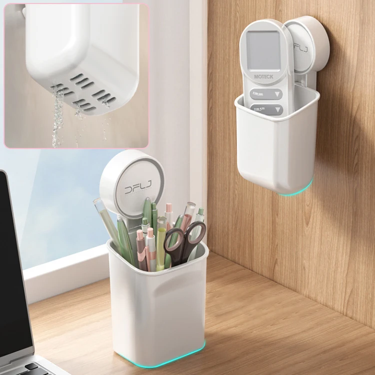 Multi-Function Storage Plastic Bathroom Toothbrush Household Items Holder Racks Organizer Wall Mounted Kitchen Utensils Holders