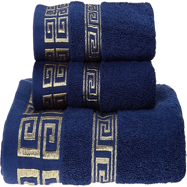 100 Cotton Terry Bath Towel Set Customisable Oem Service Available