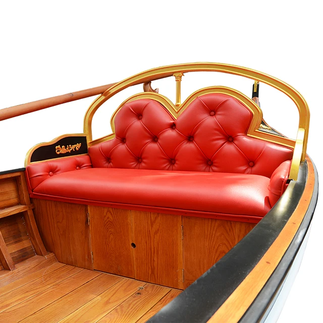 Gondola Real Boat 15 Feet Custom Made With Paddle For Lake